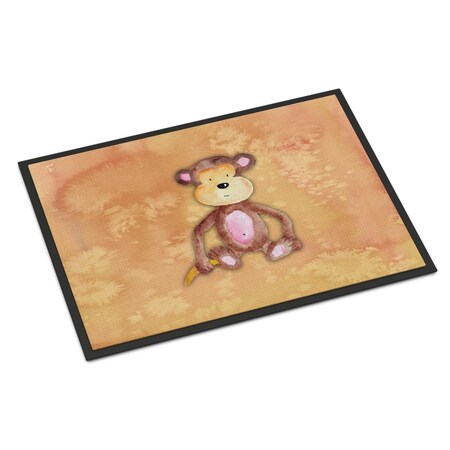 Carolines Treasures 18 x 27 in. Monkey Watercolor Indoor or Outdoor Mat BB7380MAT
